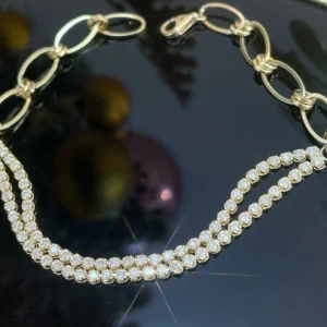Golden Glow 18K Yellow Gold Diamond Bracelet