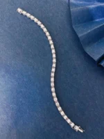 White Gold Diamond Bracelet with Classic Luxury Design - Image 3