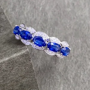 Classic White Gold Sapphire Engagement Ring