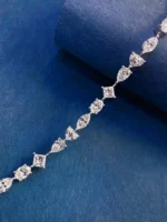 Elegant 18K White Gold 11 Carat Diamond Bracelet - Image 2