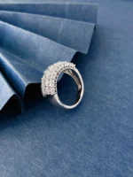 18K White Gold Women’s Ring with Sparkling Diamond - Image 4