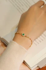 elegant real emerald bracelet - Image 5