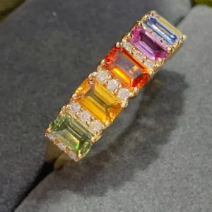 diamond and sapphire ring