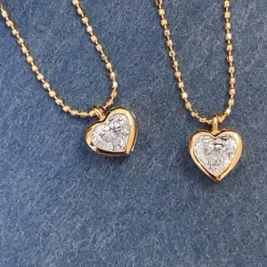 Heart's Radiance 18K Yellow Gold Diamond Pendant