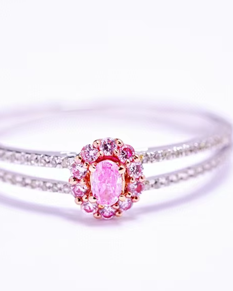 Luxury Pink Diamond Engagement Ring